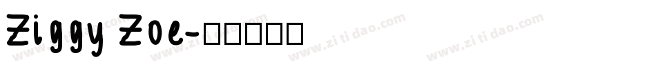 Ziggy Zoe字体转换